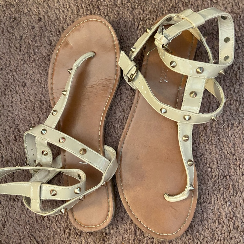 Studded gladiator sandals
